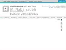 Tablet Screenshot of kfo-nrw.com
